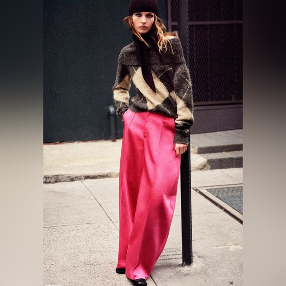 Zara Pants - ZARA SATIN EFFECT BALLOON PANTS